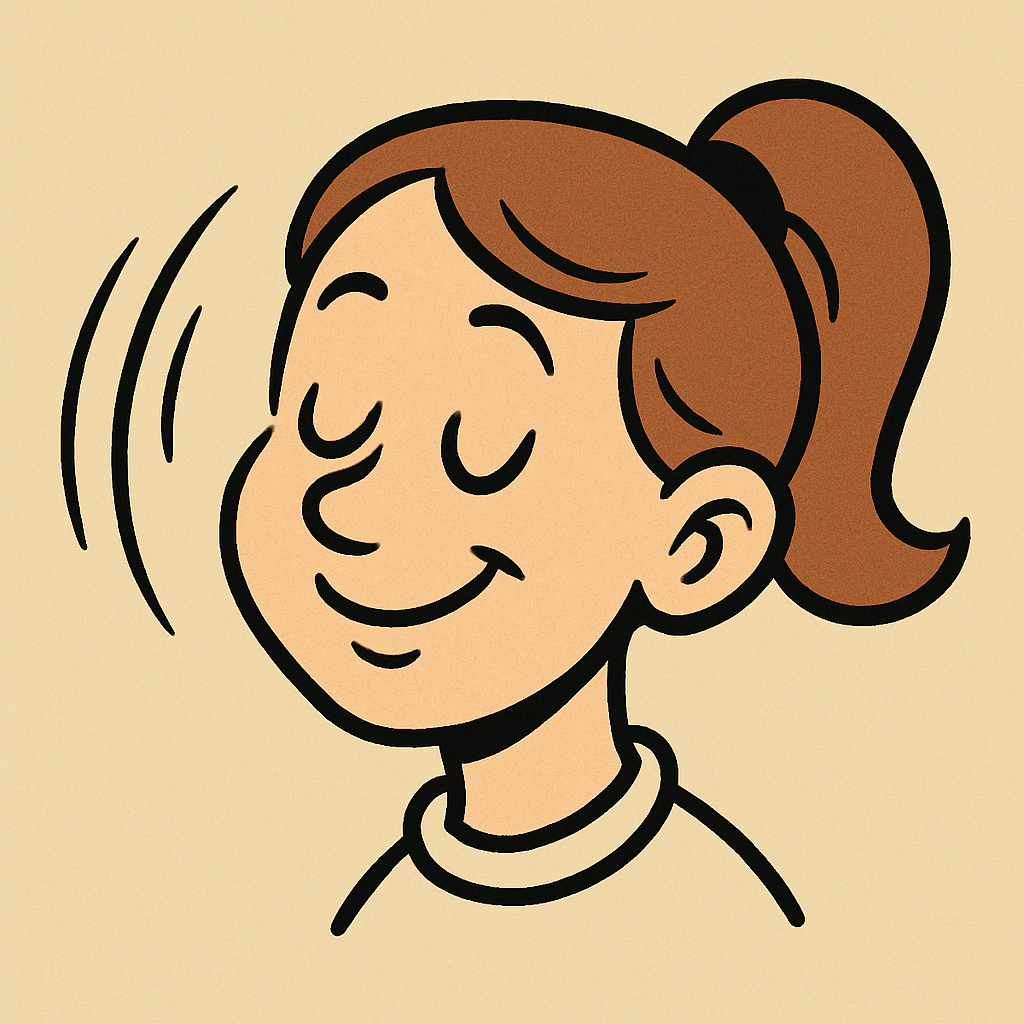 woman nodding her head and smiling